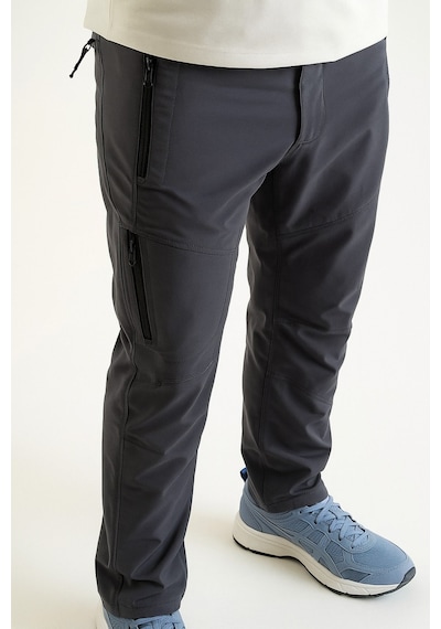 Vatan Tekstil Erkek Nefes Alabilen Yazlık Likralı Outdoor Pantolon Normal Kalıp Gri