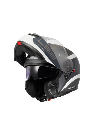 Ls2 Strobe 2 Vıctory Mat Gri-mavi-kum Kask Grı-mavı