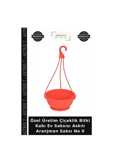 Özel Üretim Çiçeklik Bitki Kabı Ev Saksısı Askılı Aranjman Saksı No 0
