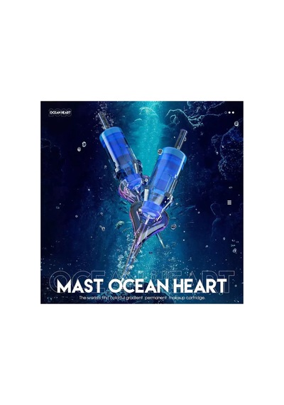 Mast Ocean Heart Cartridges 1201 Rl Long Taper - Kartuş Kalıcı Makyaj İğnesi