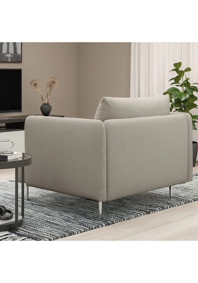 Ikea Bej Modern Kanepe - Tekli Koltuk