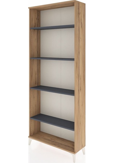Arges Dolap 4 Raflı 88x30x221 Çam-antrasit Çam