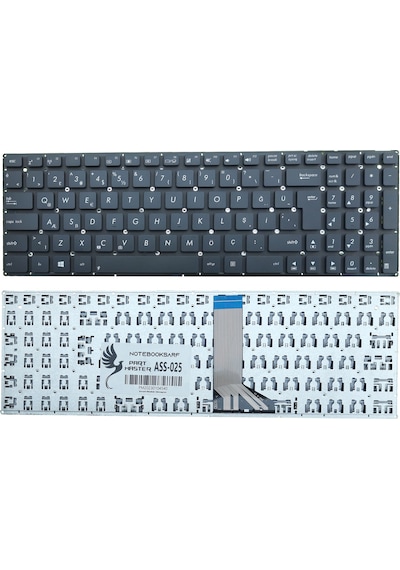 Asus Uyumlu F550LB, F550LC, F550LN Klavye (Siyah)
