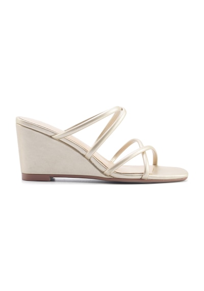 Nine West Jora 5fx Altın Kadın Dolgu Topuk Terlik 000000000101928851 Altın