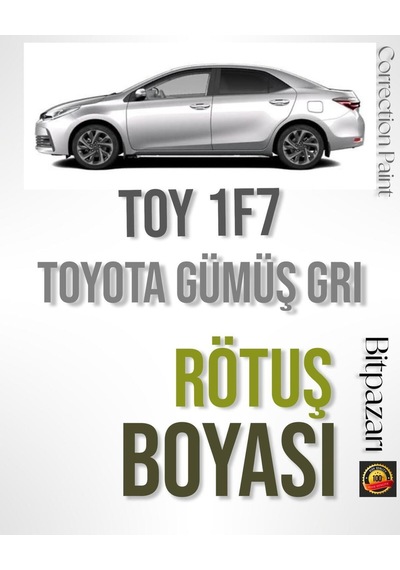 Metalik Silver 1f7 Toyota - Profesyonel Rötüş Boyası - Taş Izi Ve Çizik