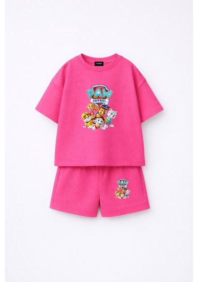 Fasardi Paw Patrol Baskılı Oversize %100 Pamuk Tişört Şort Çocuk 2li Takım Fuşya Fasardi Paw Patrol Baskılı Oversize %100 Pamuk Tişört Şort Çocuk 2li Takım Fuşya
