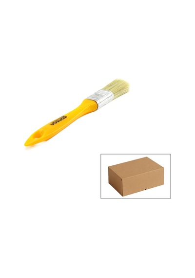 Günsan Boya Fırçası 20mm No-1 001 510 Standart Kestirme Sarı Saplı - 12'li Paket