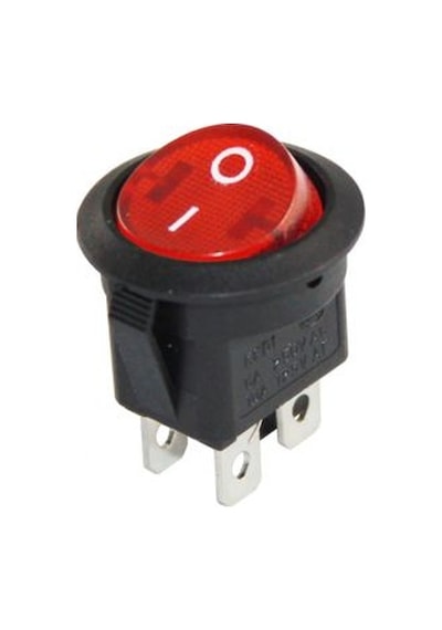 Ic-131-4 Yuvarlak Işıklı Anahtar On-Off 4P 10 Adet