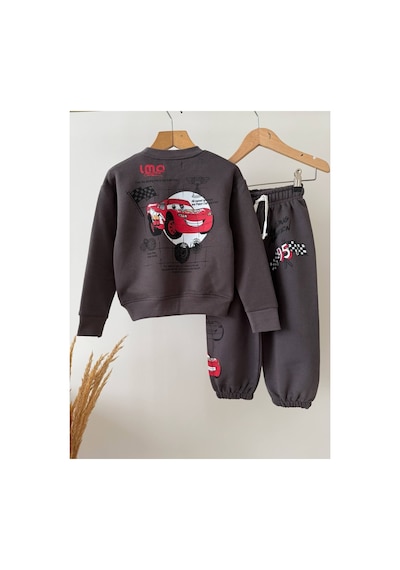 Poala Kids Mcqueen Baskılı Eşofman Takımı Gri