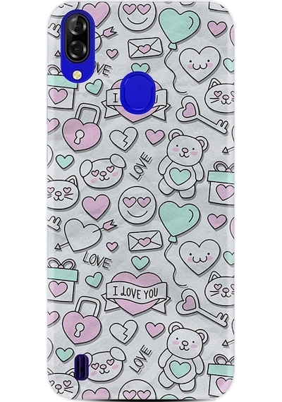 Reeder P13 Blue Kılıf Boyun Askılı I Love You 1882