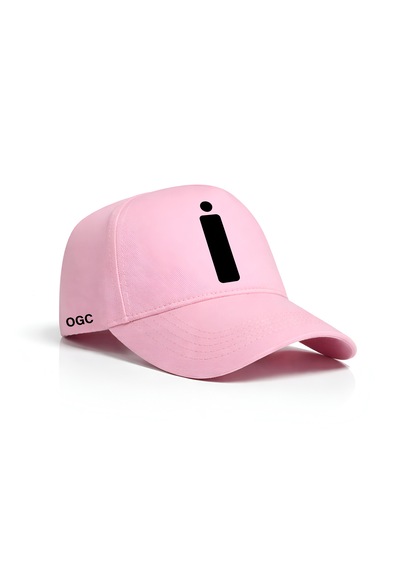 Ogc İ Harfi Unisex Şapka Pembe