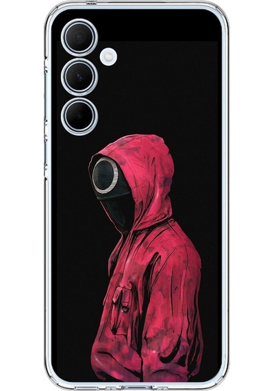 Samsung Galaxy A35 Uyumlu Şeffaf Kılıf Squid Game Tasarımlı