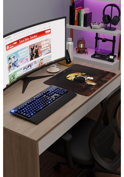 Ateşböceklerinin Mezarı Anime V5 - 48x40 Xl Gaming Kauçuk Kaymaz Taban Mouse Pad Fare Altlığı
