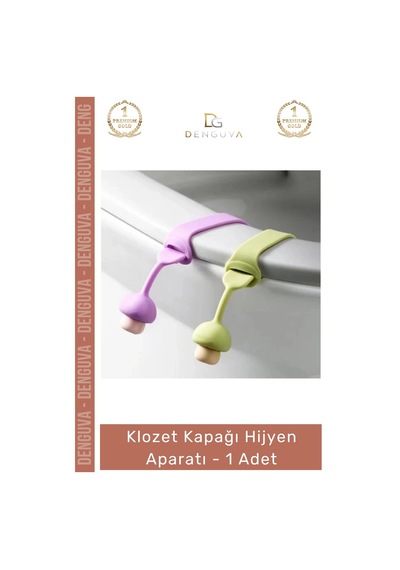 Klozet Banyo Tuvalet Mantar Tasarım Ergonomik Temassız Kaldırma Klozet Kapağı Hijyen Aparatı - 1 Ad Çok Renkli
