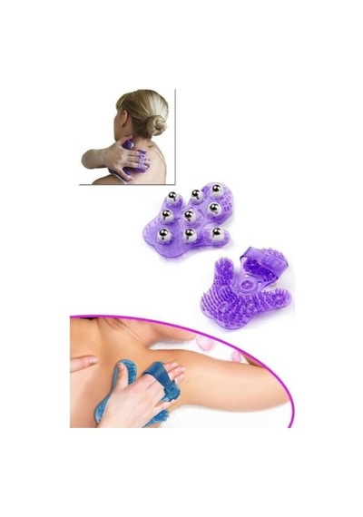 Masaj Eldiveni 9 Bilyeli Massage Glove Çok Renkli