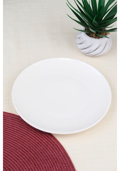 Tabak Evi Porselen Chic Pasta Tabağı 20,50cm Tekli Krem