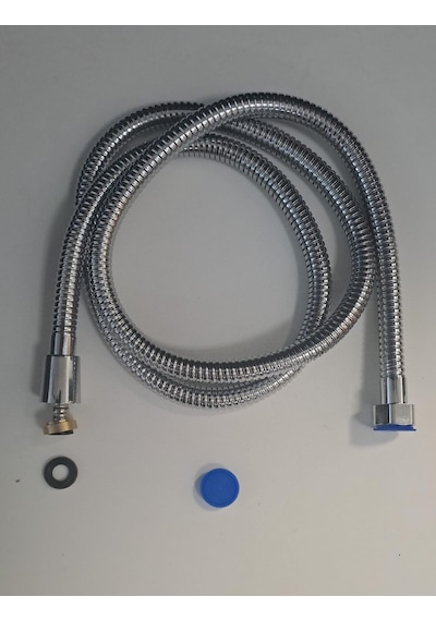 Spiral Duş Hortumu 360 Derece Lüx Çelik Örgülü Metal Somunlu 150 - 170cm