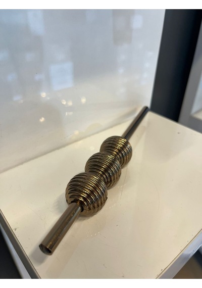 Petra Çizgili Metal Kulp 32mm Bronz Dolap Kapak Tv Ünite Modern Çekmece Mobilya Kulbu Komidin Bronz