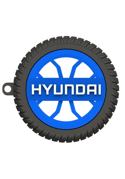Hyundai Uyumlu Özel Tasarım Anahtarlık - Premium Hafif Ve Dayanıklı Mavi