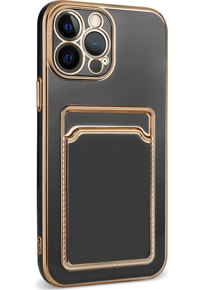 Zeyline Apple Uyumlu iPhone 12 Pro Max Zore Bark Kartlıklı Kapak-beyaz