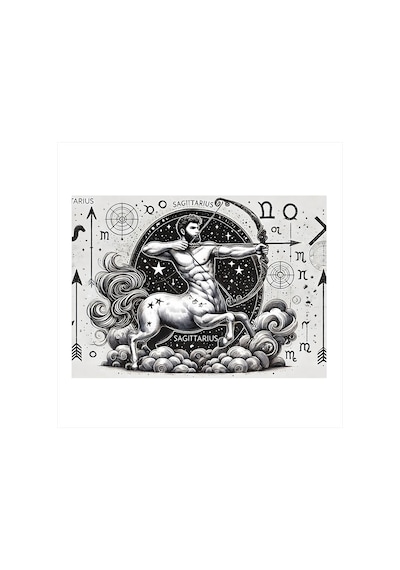 Burçlar Ve Astroloji Çizimi Art Mdf Tablo