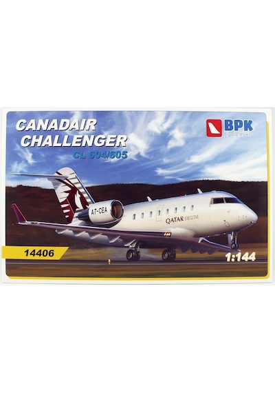 Big Planes Kits 14406 1/144 Ölçek, Canadair Challenger Cl604/605 Yolcu Uçağı, Plastik Model Kiti-55939