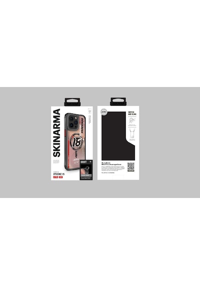 Apple Uyumlu iPhone 15 Pro Max Skinarma Magsafe Şarj Özellikli Sticker Yapıştırmalı Drift Kapak Mavi