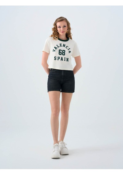 Loft Ekru Kadın T-shirt Lf2039545 Ekru