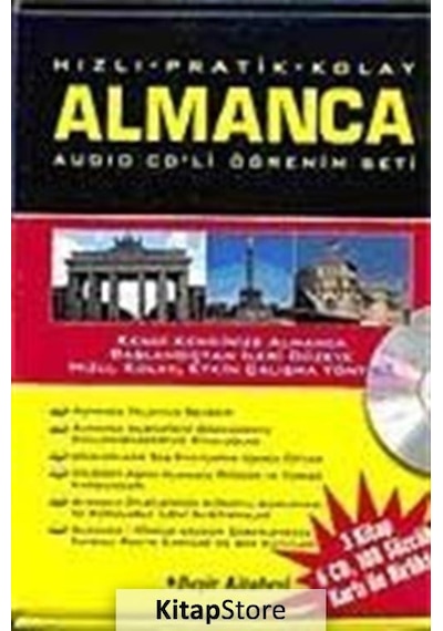 Hızlı Pratik Kolay Almanca 1-2 Kasetli Öğrenim Seti- Beşir Kitabevi