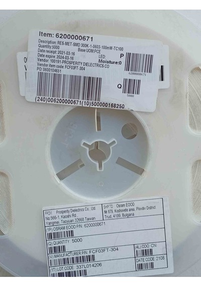 300k 603 Osram Direnç 1000 Adet