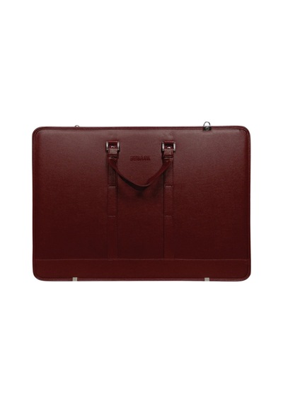 : Deri Proje Çantası : 40 Cm X 55 Cm : Bordo