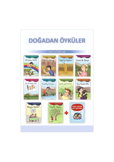 1.Sınıflar için Doğadan Öyküler Dizisi + Kitap Okuma Not Defteri