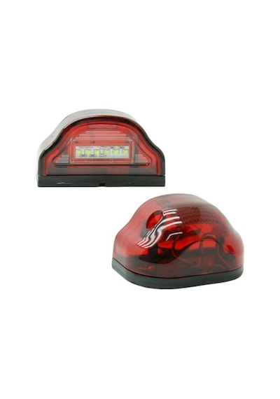 LEDLİ PLAKA LAMBASI KIRMIZI COBRA TİP (2 ADET) 12-24V