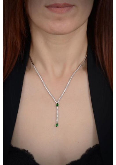 Kadın Gümüş Set - Lena Su Yolu Set • Işıklı Kutuda • Düğün • Nişan • Gelin Seti