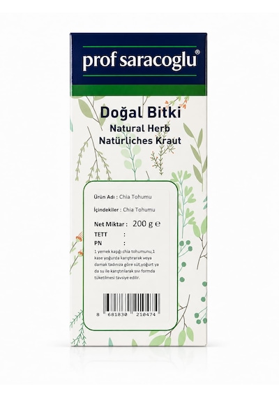 Prof Saracoglu Chia Tohumu 200 G