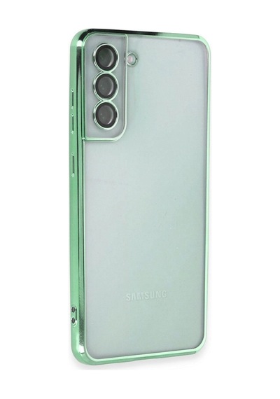 Samsung Galaxy S21 Fe Kılıf Razer Lensli Silikon - Yeşil