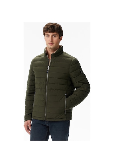 Nautica Erkek Yeşil Regular Fit Çift Taraflı Mont Desenli V622744 Yeşil
