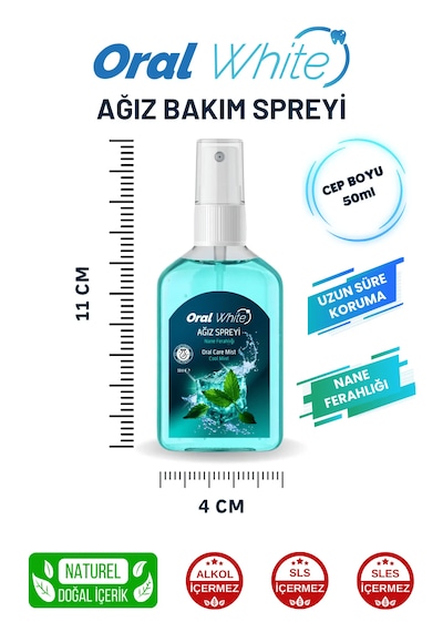 Oral White Cleaning Pro Ağız Bakım Spreyi 50 ML