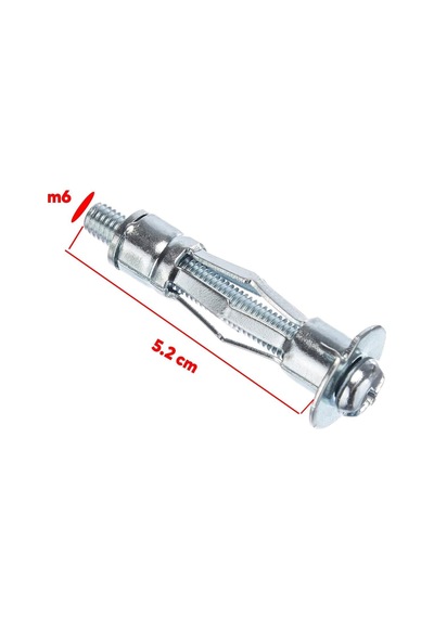 Boşluk Dübel Çelik Alçıpan Frt Tuğla Duvar Bims Paraşüt Dübeli 6x52 Metal 5 Adet Diğer