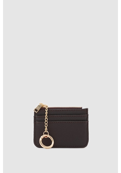 Shule Bags Nook Fermuarlı Charm Kartlık Acı Kahve Acı Kahverengi