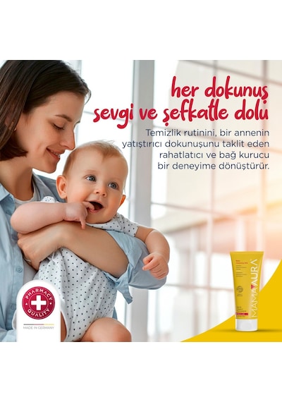 Mamaaura Bebekler Için Durulama Gerektirmeyen Temizleme Sütü - Baby Cleansing Milk 200 Ml