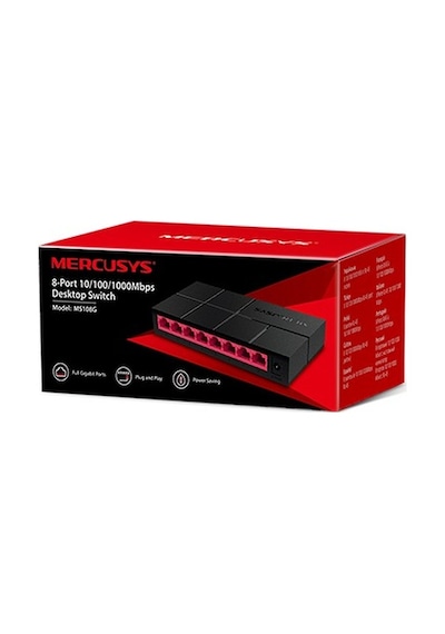 TP-Link Mercusys Ms108G 8 Port 10/100/1000Mbps Masaüstü Switch