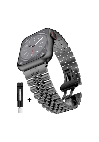 Apple Watch Seri 2 3 4 5 6 7 8 10 Se Ultra Uyumlu 42 44 45 46 49mm Uyumlu Paslanmaz Çelik Rolex Kordon