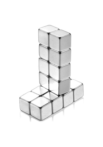 Küp Zar Mıknatıs, Hobi Mıknatısı - Buzdolabı, Harita, Fotoğraf, Not Yapıştır 10x10x10 Mm 5 Adet