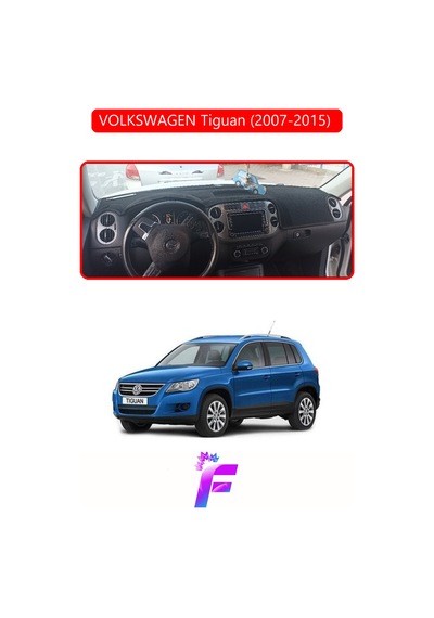 Volkswagen Tiguan 2007-2015 Uyumlu Torpido Örtüsü Yansıma Önleyici Hızlı Ve Kolay Montaj L9