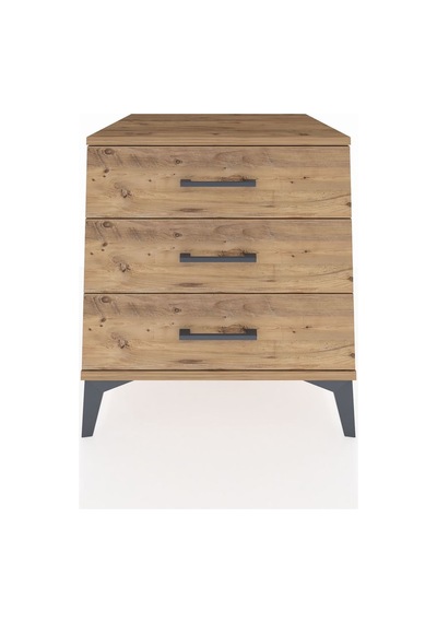 Kronos Komodin 3 Çekmeceli 60x59x64 Çam-çam Çam