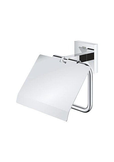 Start Cube Quickfix Tuvalet Kağıtlığı Kapaklı , Duş, Banyo Aksesuarları, Krom, 41102000 Çok Renkli