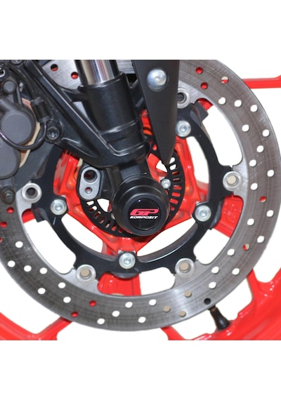 GP Kompozit Yamaha MT-25 2015-2023 Uyumlu Ön ve Arka Aks Koruma Takozu Seti Siyah
