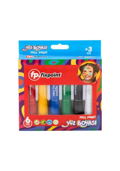 6 Renk Yüz Boyası