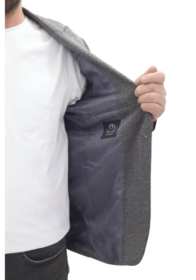 Twenhil Dmctekstil Erkek Ckt-203 Desenli İtalyan Kesim Dar Kalıp Tek Düğme Blazer Ceket Füme Twenhil Dmctekstil Erkek Ckt-203 Desenli İtalyan Kesim Dar Kalıp Tek Düğme Blazer Ceket Füme